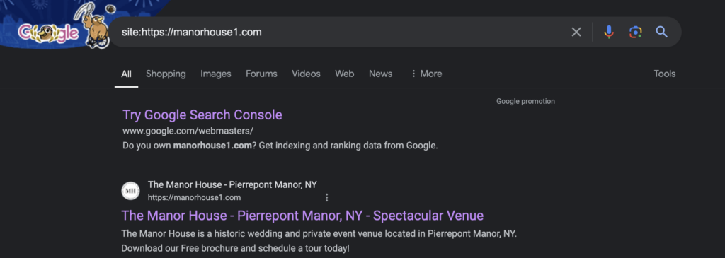 SERP for Manor house